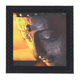 गैलरी व्यूवर में इमेज लोड करें, JaipurCrafts Gautam Buddha Framed UV Digital Reprint Painting (Wood, Synthetic, 26 cm x 26 cm)