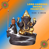 Load image into Gallery viewer, Webelkart Bhaiya Bhabhi Rakhi Set with Sweet Gift - Premium Lumba Rakhi with Lord Ganesha Idol, 450 Grams Soan Papdi Sweet Gift Pack and Roli Chawal