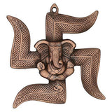 Load image into Gallery viewer, Webelkart Wall Hanging of Lord Ganesha in Swastik Showpiece - 22.86 cm (Original and Authentic)