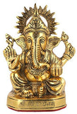 गैलरी व्यूवर में इमेज लोड करें, JaipurCrafts Aluminium Lord Ganesha Statue, 8.00 IN, White, 1 Piece
