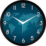 Load image into Gallery viewer, JaipurCrafts Plastic Wall Clock (Black and Blue, 2 X 12 X 12 Inch) Design 1