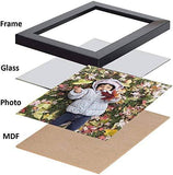 गैलरी व्यूवर में इमेज लोड करें, Webelkart Synthetic Wood, Unbreakable Plexiglass and MDF Set of 9 Individual Photo Frame- Multiple Size (9 Units of 5x7, Black)