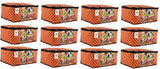 गैलरी व्यूवर में इमेज लोड करें, JaipurCrafts 12 Pieces Polka Dots Non Woven Saree Cover Set, Orange (45 x 35 x 21 cm)