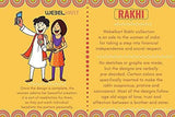 Load image into Gallery viewer, Webelkart Premium Combo of Rakhi Gift for Brother and Bhabhi and Kids with Premium Acrylic Shubh Labh Wall Stickers