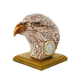 गैलरी व्यूवर में इमेज लोड करें, JaipurCrafts Handcrafted Eagle showpiece Garden Statue Outdoor Collectibles Figurines showpiece Statue Items for Living Room Drawing Room Bed Room Hall Outdoor Decor, with Table Clock - 5.50 in