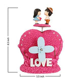 Load image into Gallery viewer, JaipurCrafts Cute Loving Couple Sitting on a Heart couple showpiece figurine | decorative handicraft sculptures |showpiece statue figurines items for living room | office drawing room | bed room interior | home decor and house warming gifts | Valentines D