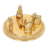 Load image into Gallery viewer, Webelkart Gold Plated Shiv Parivar with Shivling Shri Kartik Shri Ganesh and Shri Nandi