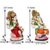 Load image into Gallery viewer, JaipurCrafts Premium Lord Laxmi Ganesha Showpiece for Diwali Poojan (Set of 2)