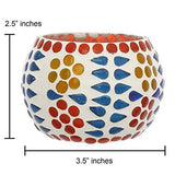 Load image into Gallery viewer, Webelkart Glass Tealight Votive Candle Holder With Tea Light Candles, Pack of 2