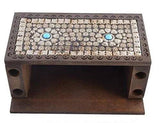 Load image into Gallery viewer, JaipurCrafts Decorative Premium Silver Flower Studded Pen and Tablet Holder