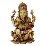 गैलरी व्यूवर में इमेज लोड करें, Webelkart Antique Off-White Lord Ganesha Idol,God of Luck &amp; Success Diwali Gifts Home Decor (Size: 7.00&quot;)