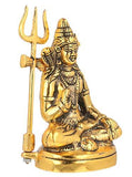 गैलरी व्यूवर में इमेज लोड करें, JaipurCrafts Premium White Metal Cold Cast Lord Shiva Idol as Gifts (Gold, 6 Inch)