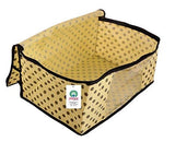 Load image into Gallery viewer, JaipurCrafts Premium Polka Dots Non Woven Saree Cover Set, Cream (45 x 35 x 21 cm) (Pack of 1)