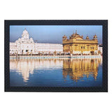 गैलरी व्यूवर में इमेज लोड करें, JaipurCrafts Golden Tample Large Framed UV Digital Reprint Painting (Wood, Synthetic, 36 cm x 51 cm)