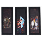 गैलरी व्यूवर में इमेज लोड करें, JaipurCrafts Radha Krishna Set of 3 Large Framed UV Digital Reprint Painting (Wood, Synthetic, 41 cm x 53 cm)
