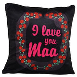Load image into Gallery viewer, WebelKart Best Gift for Mothers Day Cushion Cover with Filler 12X12 Gift for Mom Dad Mother Father On Birthday (I Love You Maa)