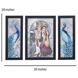 Load image into Gallery viewer, JaipurCrafts City View Set of 3 Large Framed UV Digital Reprint Painting (Wood, Synthetic, 36 cm x 61 cm)