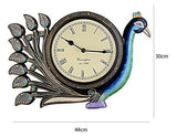 गैलरी व्यूवर में इमेज लोड करें, JaipurCrafts Decorative Antique Single Peacock Wall Clock