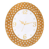 Load image into Gallery viewer, Webelkart Designer Peacock Diamond Queen Pocket Watch Wall Clock (Oval - Gold)