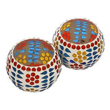 Load image into Gallery viewer, Webelkart Glass Tealight Votive Candle Holder With Tea Light Candles, Pack of 2