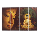 गैलरी व्यूवर में इमेज लोड करें, JaipurCrafts Multieffect UV Textured Panel Painting (Synthetic, 60 cm x 92 cm x 1 cm, Set of 4)