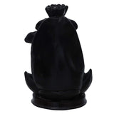 Load image into Gallery viewer, Webelkart Polyresin Shivling Backflow Smoke Incense Holder/Smoke Fountain for Home with Free10 Scented Incense Cones| Shiva Smoke Fountain | Shivling for Home Puja (Black,7 Inches)