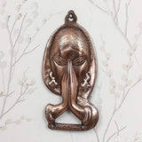 Load image into Gallery viewer, Webelkart Welcome Lady Metal Wall Hanging (13 cm x 2.54 cm x 27 cm, Brown)
