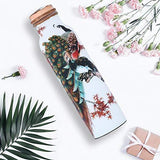 Load image into Gallery viewer, WebelKart Pure Copper Modern Art Meena Work &amp; Lacquer Coated Bottle, Travelling Purpose, Yoga Ayurveda Healing, 1000 ML