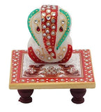 Load image into Gallery viewer, JaipurCrafts Designer Collection Lord Ganesha Chowki