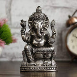 Load image into Gallery viewer, Webelkart Silver Plated Lord Ganesh,God of Luck &amp; Success Diwali Gifts Home Décor (Size: 5.25&quot;)