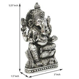 Load image into Gallery viewer, Webelkart Silver Plated Lord Ganesh,God of Luck &amp; Success Diwali Gifts Home Décor (Size: 5.25&quot;)