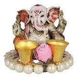 Load image into Gallery viewer, JaipurCrafts Cute Lord Ganesha Sitting On Bangle | Ganesh | Ganpati | Car Dashboard Idol Hindu Figurine Showpiece| Best for Diwali Decor| Pooja Decor| Pooja Room| Car Dashboard