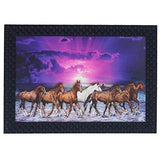 गैलरी व्यूवर में इमेज लोड करें, JaipurCrafts Running Horses Large Framed UV Digital Reprint Painting (Wood, Synthetic, 23 cm x 33 cm)