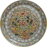Load image into Gallery viewer, JaipurCrafts Kunden Embossed Mayur Stoneware Decorative Platter