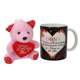 गैलरी व्यूवर में इमेज लोड करें, JaipurCrafts Unique Multicolour &quot;Love Quote Prints&quot; Ceramic Coffee Mug, Fiber Teddy Beer for Valentines Day| Kiss Day| Mothers Day| Anniversary | Hug Day| Propose Day| Beer Day| Rose Day