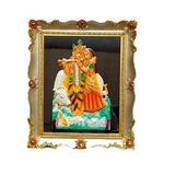 गैलरी व्यूवर में इमेज लोड करें, JaipurCrafts Beautiful Radha-Krishna Multicolor Photo Frame Showpiece - 46 cm (Plastic, Multicolor)