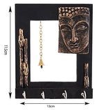 गैलरी व्यूवर में इमेज लोड करें, JaipurCrafts Decorative Gautam Buddha Wooden Key Holder | Key Stand | Key Hooks