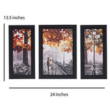 गैलरी व्यूवर में इमेज लोड करें, JaipurCrafts City View Set of 3 Large Framed UV Digital Reprint Painting (Wood, Synthetic, 36 cm x 61 cm)