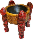 Load image into Gallery viewer, JaipurCrafts Babla Onkhli (Kundi) Showpiece - 15.24 cm (Wood, Multicolor)