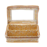 गैलरी व्यूवर में इमेज लोड करें, JaipurCrafts Golden Bangle Box Two Roll in Brocade (Golden)