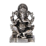 Load image into Gallery viewer, Webelkart Silver Plated Lord Ganesha,God of Luck &amp; Success Diwali Gifts Home Decor (Size: 4.00&quot;)