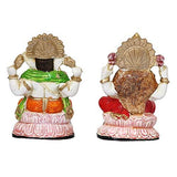 गैलरी व्यूवर में इमेज लोड करें, JaipurCrafts Premium Lord Laxmi Ganesha Showpiece for Diwali Poojan (Set of 2)
