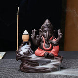 Load image into Gallery viewer, Webelkart Ceramic Incense Burner (7 x 7 x 10.80 cm, Orange)