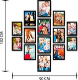 Load image into Gallery viewer, WebelKart Set of 14 Individual Photo Frame- Multiple Size (4 Units of 6x8, 4 Units of 4x6, 6 Units of 5x7, Black)