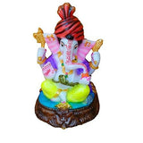 गैलरी व्यूवर में इमेज लोड करें, JaipurCrafts Lord Ganesha with Beautiful Turban Showpiece - 15.24 cm (Polyresin, Multicolor)