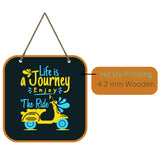 Load image into Gallery viewer, Webelkart®️ Decorative Life Is A Journey Wooden Wall hanging/Wall Sculpture For Home And Living Room/Wall Decor items For Home Decor -10 Inches