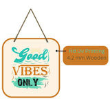 Load image into Gallery viewer, Webelkart®️ Decorative Good Vibes Only Wooden Wall hanging/Wall Sculpture For Home And Living Room/Wall Decor items For Home Decor -10 Inches