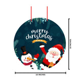 Load image into Gallery viewer, Webelkart®️ Premium Merry Christmas Santa Clues and Family Printed Wall Hanging/Door Hanging for Home and Christmas Decorations Items ( 10 Inches)