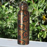 Load image into Gallery viewer, JaipurCrafts Copper Art Printed Bottle with 2 Glass, 1L