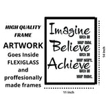 Load image into Gallery viewer, Webelkart Premium Motivational Quote Photo Frame for Wall, Office, Study Room Decoration Poster Framed Without Glass, Size - 14 x 11 INCH